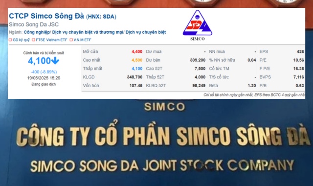 Cổ phiếu SDA giảm sàn sau tin bị hạn chế giao dịch